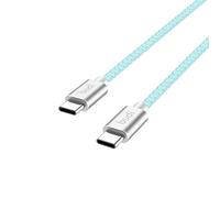 BUDI - 1.5m Type-C to Type-C Fast Charging Braided Cable - DC206TT15 (Green)
