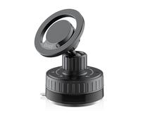BUDI CM589B Magnetic Car Phone Holder | 2-in-1 Universal Car Mount with 720° Rotation - Strong Magnets & Silicone Soft Panel - One-Hand Use | Dashboard & Phone Holder for Cars, iPhone & Android