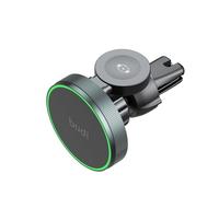 Budi - 2 in 1 Universal Magnetic Wireless Car Charger Holder - Windshield + Vent - MagSafe, 360 Rotation