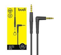 Budi 3.5mm Jack To Jack AUX Audio Cable 1.2m Long - Black