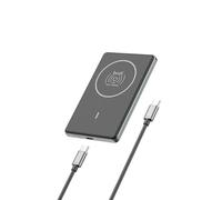 Budi - 5000mAh Ultra Thin Magnetic 20W PD+ Wireless Power Bank - 15W Wireless, Aluminum Shell, For Smartphone and Cellphone