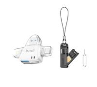Budi - 6 in 1 Card Reader + Sim Card Ejection Pin, Sim/TF Card Storage Small Box