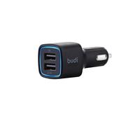 Budi - Car Charger with Dual USB-C Ports, Black - CC065RB