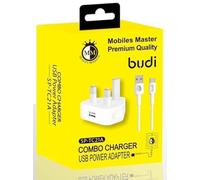 Budi - Combo Charger USB Power Adapter with USB-A to USB-C Cable - SP-TC21A-USBC