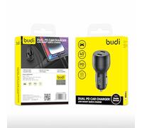 Budi - Dual PD Car Charger, 2 USB-C Ports - CC108RB
