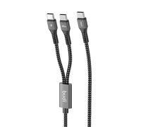 BUDI - One For Two Fast Charging Data Cable Type-C to Dual Type-C - DC210C2CB1