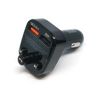 Budi USB 3.0 Car Charger Adapter Wireless Bluetooth FM Transmitter MP3 Player