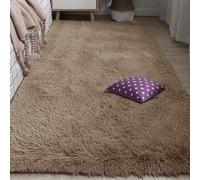 BUDINGHY Living Room Rugs 220 x 260 cm Non Slip Underside Large Area Rug Hallway Kitchen Machine Washable Soft for Bedroom Dorm Nursery Kids Room Lounge Office Home Decor, Camel