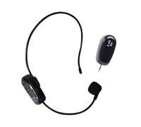 budiniao 2.4G Wireless Microphone Headset Noise Reduction Mic Receiver Voice for Amplifier Teaching Speakers Outdoor Sales Meeting