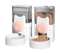 budiniao 2pcs Hanging Automatic Food And Water Dispenser Simplify Feeding Time For Pets Bunny Accessories For Rabbits Ferret Toys, C