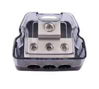 budiniao 3 Way Power Distribution Block 1 In 3 Out With High Strength Cover For Maximum Safety Non-breakable Industrial-grade Plastic.Screw Fixed Audio Splitter Power Ground Distribution Block