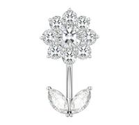 budiniao 925 Sterling Silver Eyebrow Piercing Jewelry Features Distinctive | Earrings For Trendy Modern Look Tragus Piercing Jewelry Rook Eyebrow