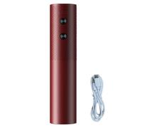 budiniao Automatic Corkscrew Electric Wine Opener Efficient USB Charging Convenient Wine Bottle Opening Kitchen Gadget Dining Room Hotel Restaurant Diner Club Birthday, Red, 4.5x20cm