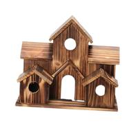 budiniao Bird House Charming Rustic Hummingbird Nest for Creative Garden Hanging Bird Feeder Delight Hanging Feeder Resting Place Patio Patio Birds Hut Garden Decor Backyard