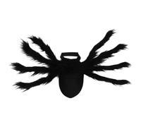 budiniao Black Halloween Spider Dog Cat Costume Funny Simulation Outfit Dress Up Pet Spider Wing Cosplay Pet Costume Have Two Felt Belts Pets Accessories Lightweight Festival, Black, XL