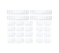budiniao Cable Manager Computer Clamp And Clips Bundle 24 Piece Set Organizing Power Cables And Wires 24 8 6 Pin Cable Comb 3.6 Pc Dresser Bundler Cord Durable, white, pin 8