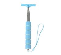 budiniao Car Side Mirror Squeegee Universal Silicone Stainless Steel Effortlessly Remove Water Mirrors Comfortable To Car Side Mirror Squeegee Retractable Portable, Blue, 21-98cm Retractable
