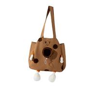 budiniao Cat Carrier Travel Handbag Designed With Exposed Head Idea Provides Unique Experience For Pets On Go Pet Carrier Can Be Carried By Hand Or Attached To Shoulder Shoulder Strap, brown, M