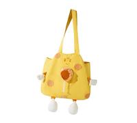 budiniao Cat Carrier Travel Handbag Designed With Exposed Head Idea Provides Unique Experience For Pets On Go Pet Carrier Can Be Carried By Hand Or Attached To Shoulder Shoulder Strap, yellow, L