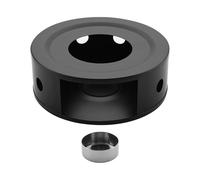 budiniao Classic Teapot Warmer Candle Holder Insulation Base Features Ventilation Holes All Kinds Of Teapots Gift Idea 430 Stainless Steel Teapot Holder Insulation Base, Round Holes, 150x55mm