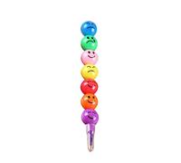 budiniao Colors Adorable Print Pencils Graffiti Pen Drawing Painting Stationery Present for Children Sugar-Coated Haws Crayon