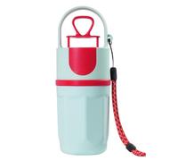 budiniao Compact Cat Waste Scoop With Garbage Bag Attachment Wear-resistant Tool For Quick Pet Waste Disposal Portable Pet Wastes Grippers Dogs Poop Tongs Dog, blue-red