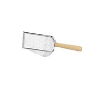 budiniao Durable Cat Litter Scooper Construction Lightweight Tool Compact Size Recommended For Fast Indoor Cleanups Cat Litter Sifter Shovel System Hollow Out Sift, Brown Silver, Style B