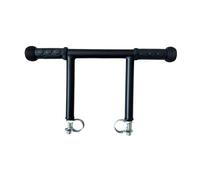 budiniao Durable Metal Stroller Handle Extension Bar Universal Stroller Accessory Easy to Install Comfortable for All Parents Kid Crib Handle Extender Easy to Install, Black, 1 Clip