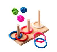 budiniao Durable Wooden Toy Encouraging Healthy Habits Through Play While Adding Joyful Moments To Bird Owner Routine Educational Interactive Toy Cockatiels Trick Prop