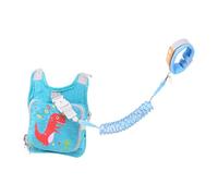budiniao Elastic Toddler Harness Leash with Anti Lost Wrist Link and Secure Shoulder Straps Travels and Outdoor Play Safe Leash Child Walking Strap Security, Green, 22.5x23.5cm