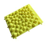 budiniao Foot Massage Mat Yoga Mat Can Be Connected Together Creating Larger Massage Area For Relaxation Acupressure Cushion Pebble, Yellow, 37x29.5x3.2cm