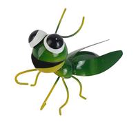 budiniao Hanging Statue Hanging Animal Statue Beautiful Garden Accent With Iron Decorations Flower Pot Hugger Ornament Creative Crafts Decor Patio Animal Sculpture Ornament, Grasshopper