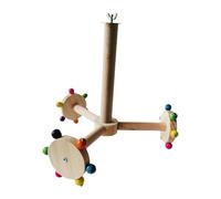 budiniao Hanging Wooden Parrots Wheel Toy Budgies Promotes Mental Stimulation And Physical Activity For Birds In Fun Way Bird Stand Play Equipment Pet Supplies Cockatiels