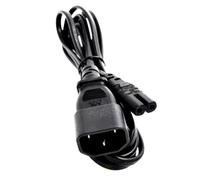 budiniao IEC 60320 C14 To C7 Power Cord 10A 250V 2x75 Mm Square Insulation PVC Copper Conductor Certifications CE 3C KC PC Computer PDU UPS DJ Stage Light DMX IEC 320 C14 To C7 AC Power Supply