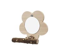 budiniao Interactive Bird Perches For Parrots Stand Wooden Swing Toy Designed For Fun Balanced Playmaking Remembering Bird Exercise Needs Parakeet Mirror Cage Toys Interactive Play