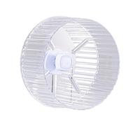 budiniao Interactive Quiet Running Wheels Designed To Playing And Exercising Experiences In Small Animals Will Not Noise Whether Is Day Or Night Silent Hamster Running Wheel, Clear 21cm No Stands