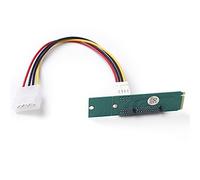 budiniao M.2 M-Key to PCI-E 4x 1x Dual Interface Slot Riser Floppy Cable Adaptor Hard Disk Power Converter Extension Free Drive