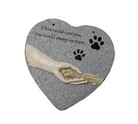 budiniao Memorial Stone Dog Memorial Headstone Paw Print Creative Gift With Sincere And Durability Garden For Pets Is Designed As Meaningful Gift For Those Who Have Lost Pet.