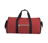 budiniao Multifunction Garment Duffel Bag Travel Gym and Weekend Adventures with Multiple Zipper Pockets Wallets and Other Personal Items. Garment Duffel Bag Comes Adjustable, Red, 55x29x30cm
