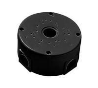 budiniao Outdoor Camera Junction Mounting Box Serves As Functional Junction Box Equipped With Universal Holes Supporting Most Camera Types Outdoor Mounting Practical, Black, 11.8x11.8x5.3cm