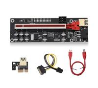 budiniao PCI-E Adapter Card Converter PCI- Extender with USB 3.0 Cable Fast Data Trasmission Speed Desktop PC Mining Parts