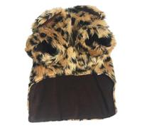 budiniao Pet Clothes Warm Keeping Cotton Leopard Printed Cloak Pets Clothing Fashionable Cold Winter Coat Costume Supply