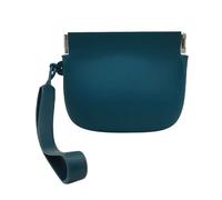 budiniao Portable Storage Bag With Spring-loaded Opening Easy Access Automatic Closing Storage Bag Silica Gel Portable Mini Bag, blackish green