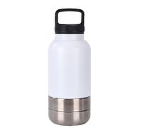 budiniao Portable Water Bowl For Dog Canine Companions Hydrated Anywhere Anytime Metal Dog Water Bottle Portable Outdoor Camping, B