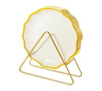 budiniao Practical Dinnerware Set with Space Saving Storage Rack and Elegant Serving Plate for Stylish Home Decor Solutions Kitchen Dishes Set Dining Table Plate Snack