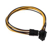 budiniao Premium PCI E Power Extension Cable 6 Pin Male Connector For Efficient Video Card Power Supply Saving Money. Made Plastic PCI E 6 Pin Male To For Video Card