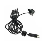 budiniao RGB 6 LED Lights AC12V Waterproof Aquarium Light Waterfall Decoration Night-lights Garden Lamp Swimming Pool Fountains(3m/9.84ft Cable)