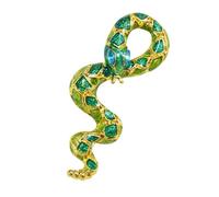 budiniao Rhinestone Multi-color Breast Pin Badge Featuring Gorgeous Crystal Stones Every Moment Special And Bling With Style Animal Brooch Snake Enamel With CZ Zircons