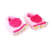 budiniao Slip Into Comfort Monster Adventure Slippers For Relaxing And Warm Evening Skin Friendly Polyester Hobbits Foot Slippers, pink, free size