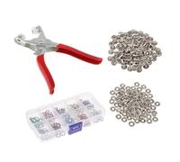 budiniao Snap Buttons Clothes Sewing Jeans Crafts Metal Snaps Buttons Durable With Fastener Pliers Easy To For All Projects Heavy Duty Hollow 9.5mm Metal Eyelets Prong Snaps